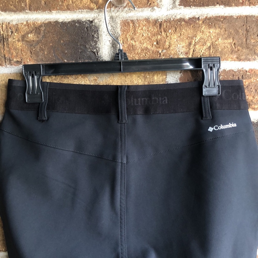 COLUMBIA Black Insulated Pants with White Zippers - Picture 6 of 9